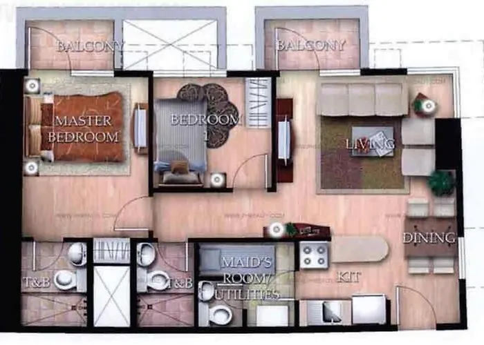 Apartment Cubao Manhattan Heights Unit 6h Tower B, 2br Manila